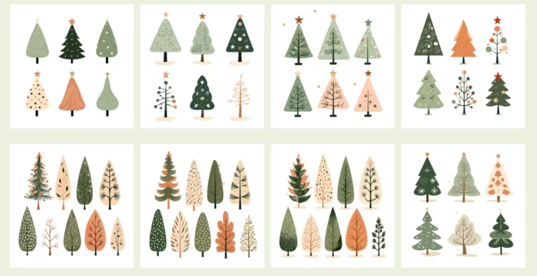 2D Christmas Tree Illustrations Figma