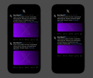 X(Twitter) Social Media Post Mockup