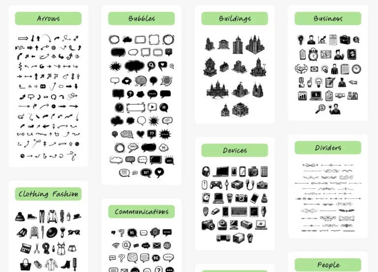 600+ Handdrawn Elements Figma
