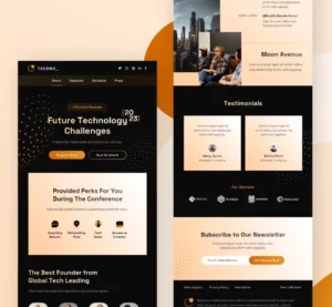 Tech Conference Email (Newsletter) Template Figma