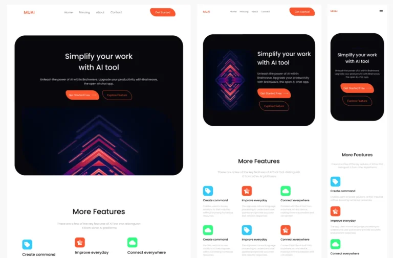 Modern AI Website UI Kit