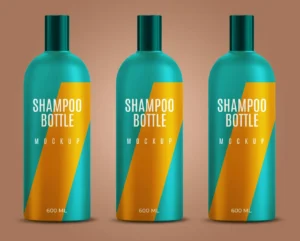 Hi-res Shampoo Bottle Mockup PSD