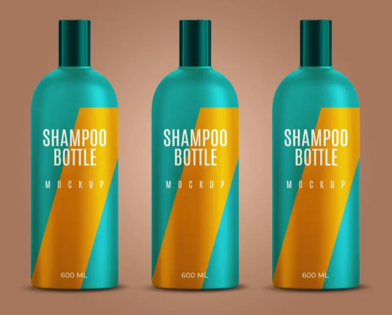 Hi-res Shampoo Bottle Mockup PSD