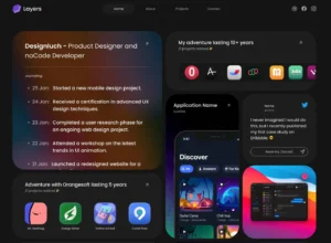 Stylish Portfolio Web Template Figma