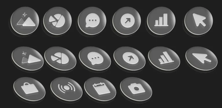 Isometric VisionOS Icons Figma