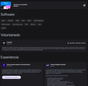 UI Designer Resume Template Figma