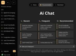 ChatGPT-like AI Chatbot UI Template Figma