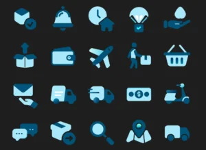 Shipping And Delivery Duotone Icons Figma