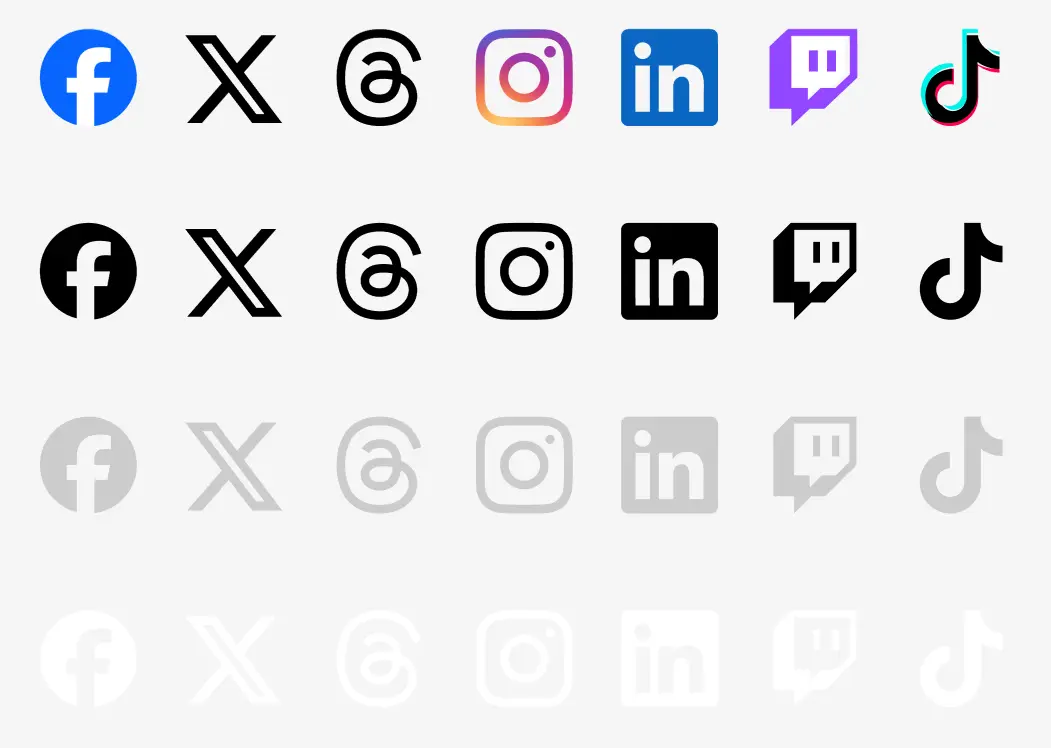 Download Free 140+ Social Media & Tech Company Icons - Free Social Icons