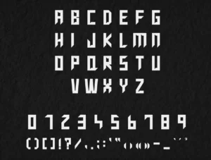SASUNTSI Geometric Font