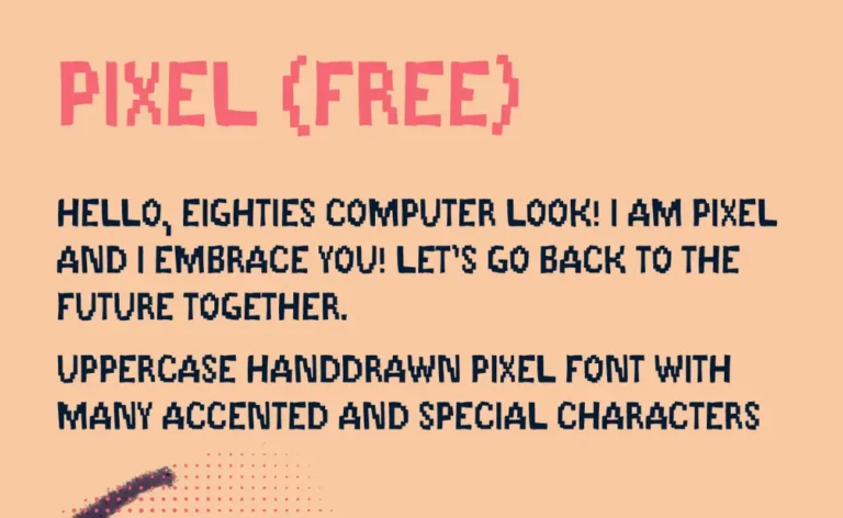 Handdrawn Pixel Font
