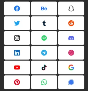 18 Minimal Social Media Icons Figma