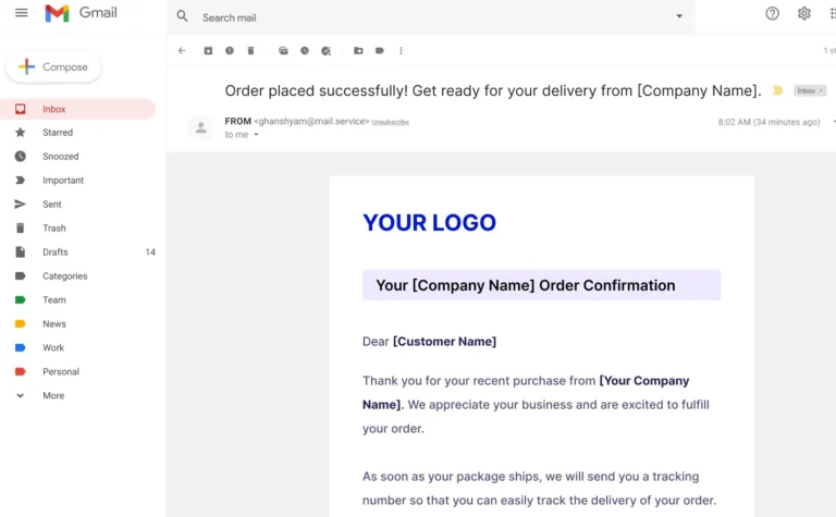 Minimal Email Template Figma