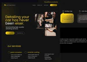 Car Detailing Template Website Template Figma