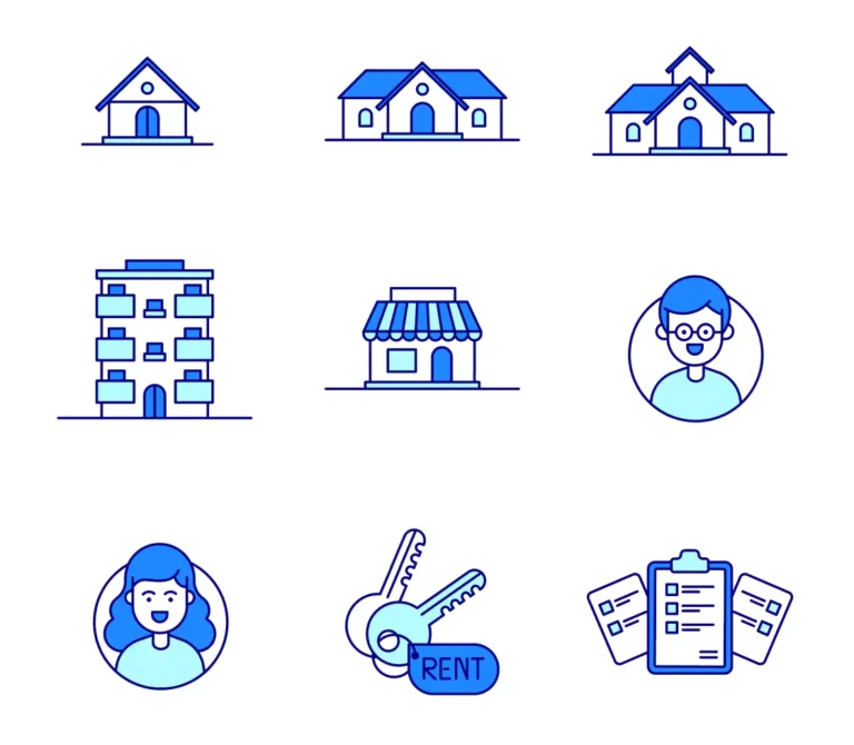 9 Minimal Real Estate Illustrations