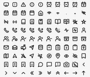 250 Stroke Icons For UI UX Design