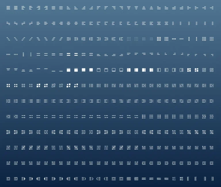 340+ Menu & Hamburger Icons Figma