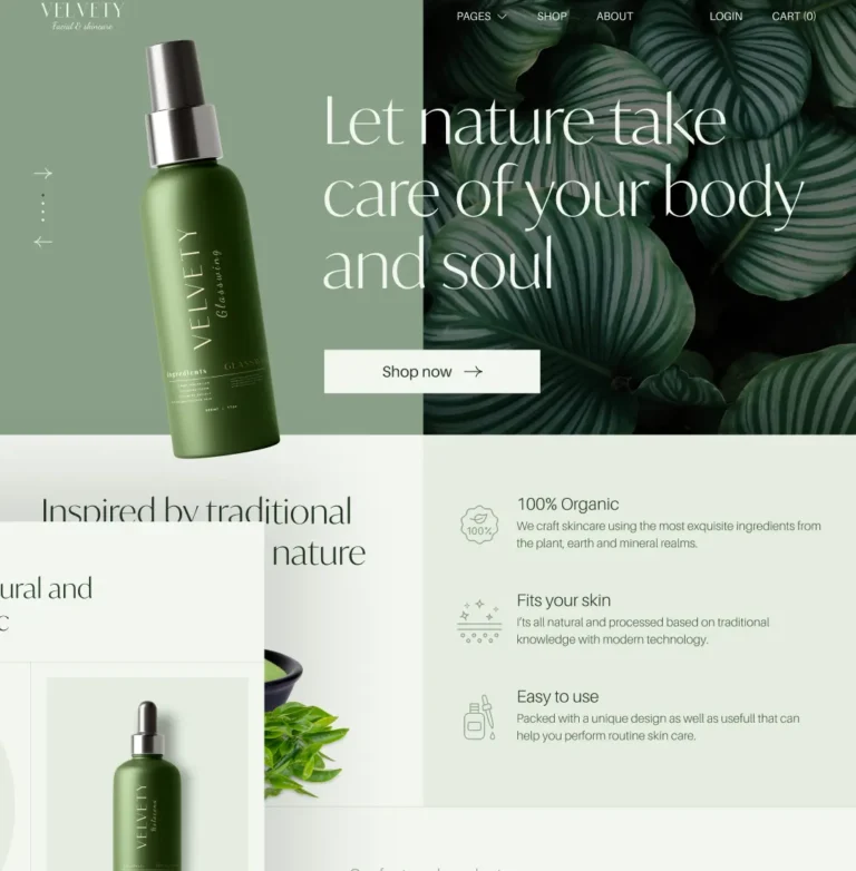 Elegant Web UI Kit For Beauty and Wellness Websites