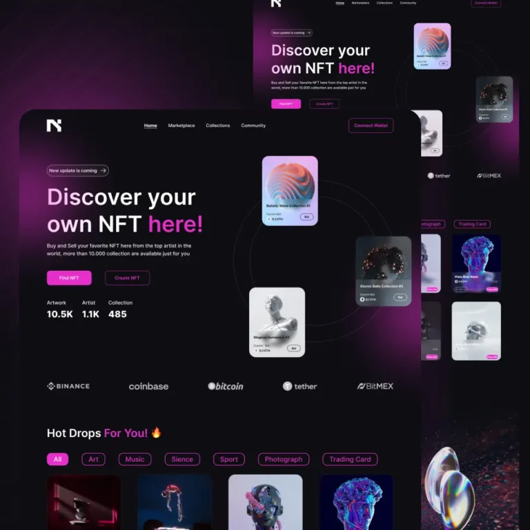 NFT Landing Page UI Kit