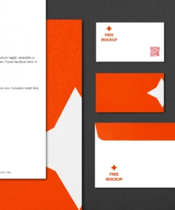 Minimal Stationery Branding Design PSD