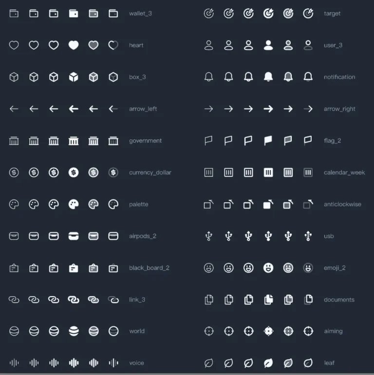 8000+ High-quality Vector Icons Pack Figma