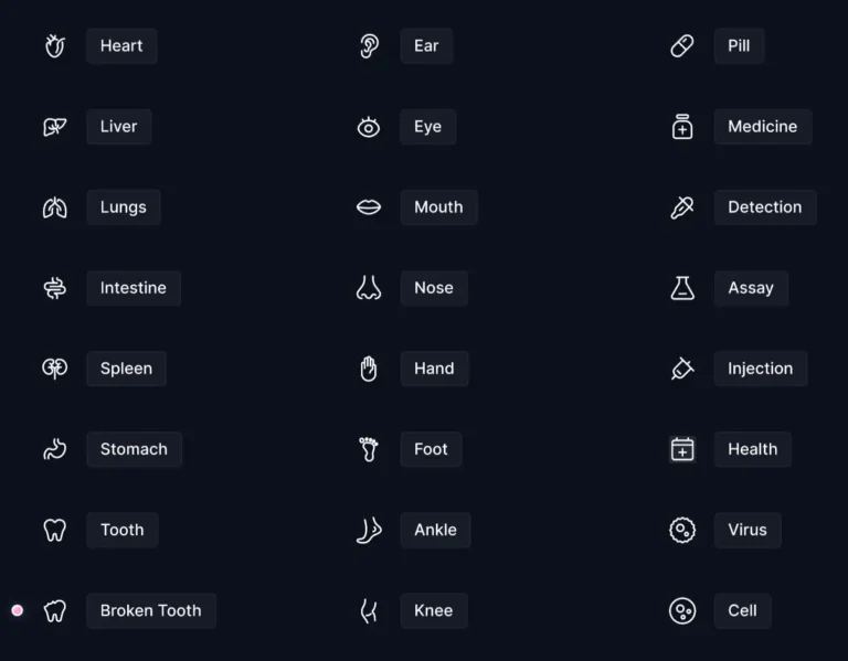 40+ Medicine & Health Icons Figma