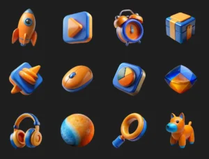 Sleek 3D Duotone Icons In Figma
