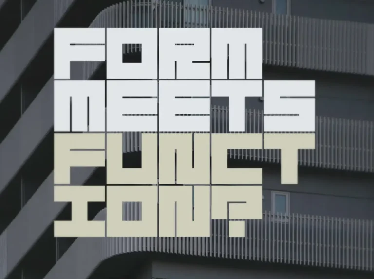 Brutalist-style Display Font