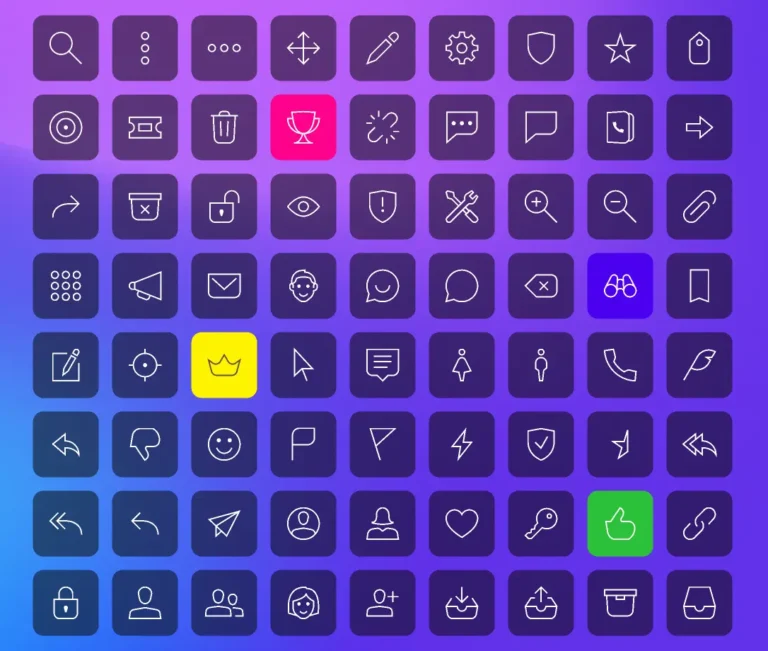 450+ High-quality UI UX Icons Pack