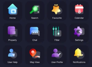 12 Gradient Glassmorphism Application Icons Figma