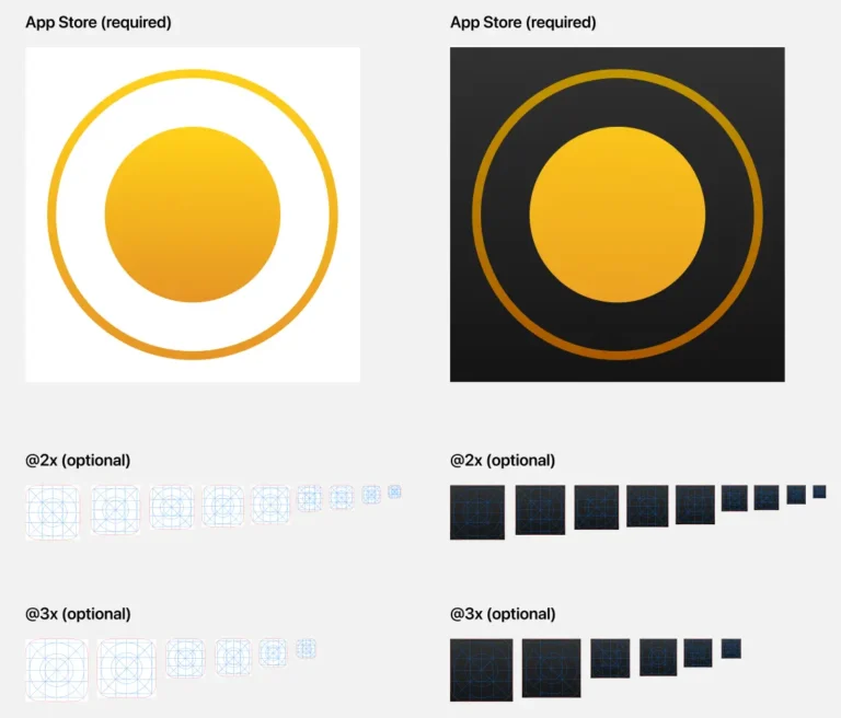 iOS 18 & iPadOS 18 App Icon Template Figma