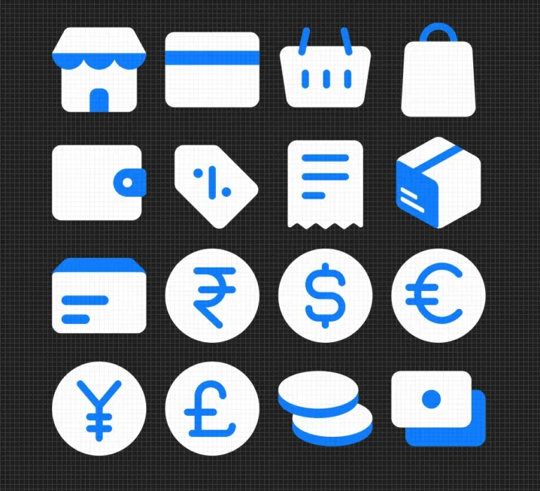 16 Minimal Duotone E-commerce Icons Figma