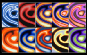 10 abstract grainy gradients
