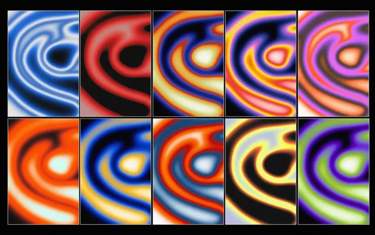 10 abstract grainy gradients