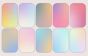 20 High-quality Pastel Grainy Gradients In JPG
