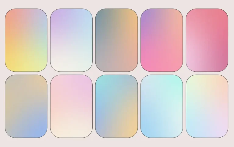 20 High-quality Pastel Grainy Gradients In JPG