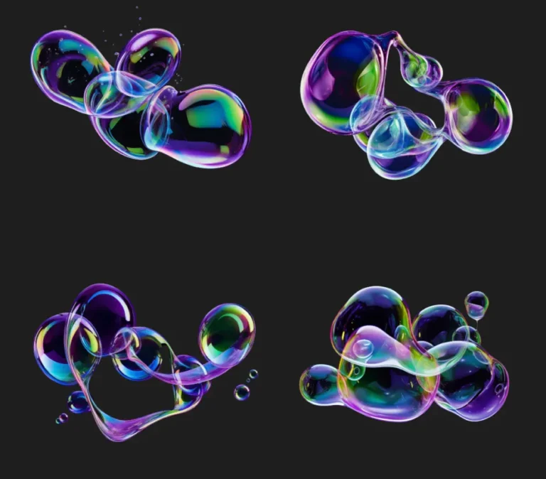 4K-quality Abstract Bubble Shapes Pack