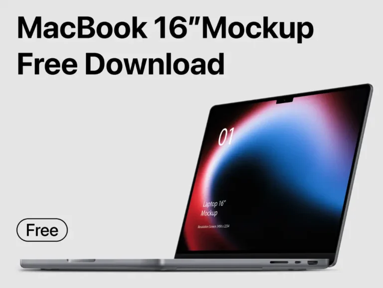 MacBook Pro 16 Mockup 5 Angles for Your Designs