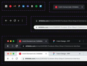 Adaptive Google Chrome Web Browser Template Figma