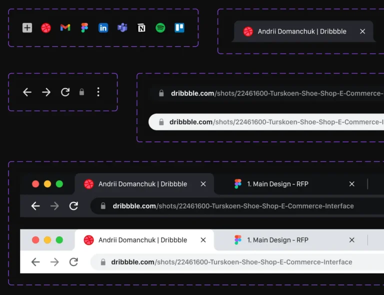 Adaptive Google Chrome Web Browser Template Figma