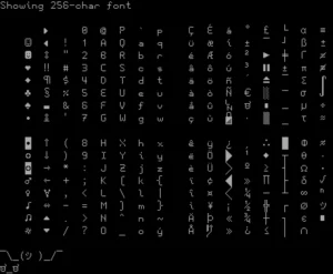 Bitmap Font For Terminal