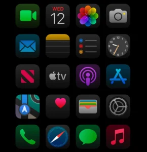 Dark iOS 18 Icons Pack