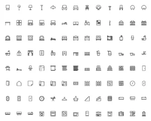 100+ Furniture & Appliances Outline Icons