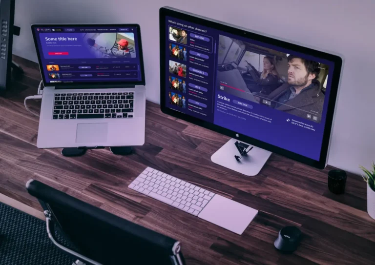 Macbook & iMac Workspace PSD Mockup
