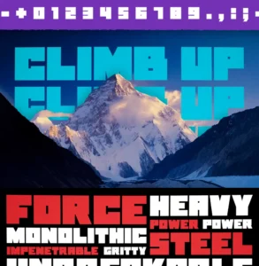 Bold Block Font