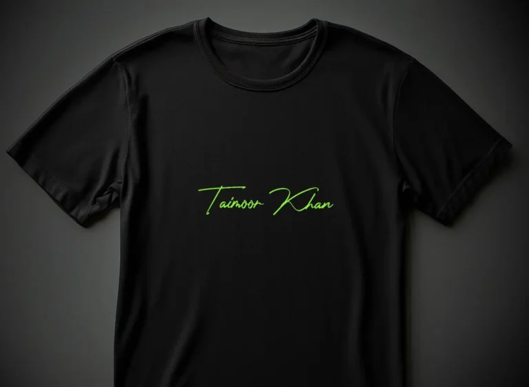 Editable Black T-shirt PSD Mockup