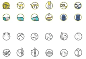 108 Saudi Vector Icons