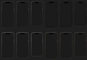 High-quality Scalable iPhone 16 Mockups Figma