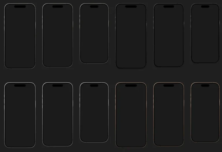 High-quality Scalable iPhone 16 Mockups Figma