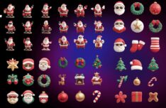 42 Christmas 3D Icons